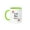 Green/White, variant on 3drose, Floral Best Mae Ever Pretty Watercolor Pink Flowers Portuguese Mom, 11oz Two-tone Black Mug