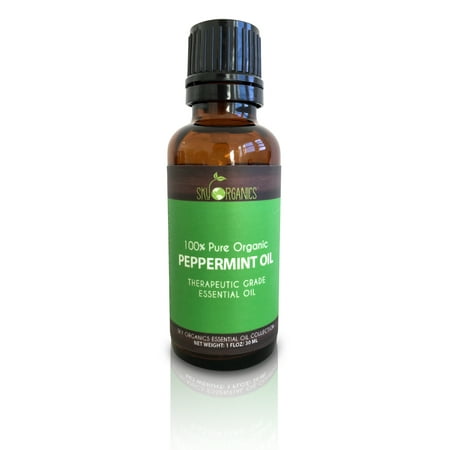 Peppermint Essential Oil By Sky Organics-100% Organic Peppermint Oil 1oz