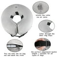 thumbnail image 3 of Collar inflable protector, conos para perros grandes para evitar que se laman, cono blando para perros después de una cirugía (gris), 3 of 7