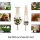 thumbnail image 4 of Colgador de plantas de encaje NQ macetero colgante hecho a mano para interiores y exteriores, 4 of 5