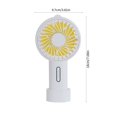 thumbnail image 4 of Desk Fan VibHome Handheld Fans Handheld Fan Compact Lightweight Portable 8 Blades Outdoor Pocket Fan USB Rechargeable 3-speed Variable High Capacity 1266mAh Variable Angle, 4 of 7