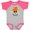 Heather and Hot Pink, variant on Inktastic Halloween Scarecrow Male Face Boys or Girls Baby Bodysuit
