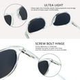 thumbnail image 2 of 2 Pairs Reading Sunglasses with UV400 Protection Lens for Women,Trendy Driving Sun Glasses Shades (Clear Blue+Clear, +2.75 Magnification), 2 of 6