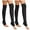 Black, variant on Deago 2 Pairs Winter Leg Warmers Thigh High Over Knee Footless Socks Knitted Long Boot Cuffs Topper Socks for Women (Black)