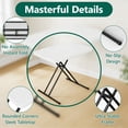 thumbnail image 6 of WLLJOY Folding TV Tray Table, 30in Height Adjustable TV Tray for Laptop, Heavy Duty Utility Foldable Table for Small Spaces, White, 6 of 10