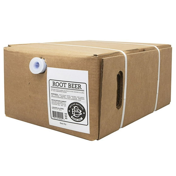 Boylan Bottling Co. 5 Gallon Bag in Box Root Beer Beverage / Soda Syrup