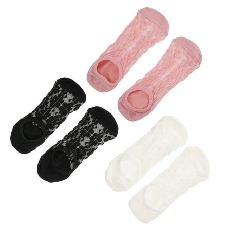 

3 Pairs Cotton Summer Socks Low Cut Socks Four-leaf Flower Socks Girls Socks
