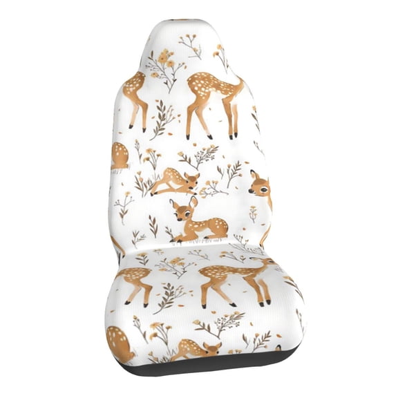 Cute Deer Car Seat Covers Stretch Car Seat Protectors Universal Fit