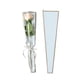 thumbnail image 1 of Xiao Hua Bolsa impermeable para ramos de flores individuales con borde dorado (blanca), 1 of 5