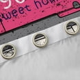 thumbnail image 4 of Homewish Home Sweet Home Blackout Curtains Set of 2 (52x84 Each), Grey Pink Cartoon Window Curtains, Old Fashion Disco Music Curtains and Drapes, Living Room Curtains Decor, 4 of 6