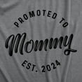 thumbnail image 2 of Womens Promoted to Mommy 2024 Pregnancy T Shirt Funny New Baby Graphic Tee Womens Graphic Tees, 2 of 9