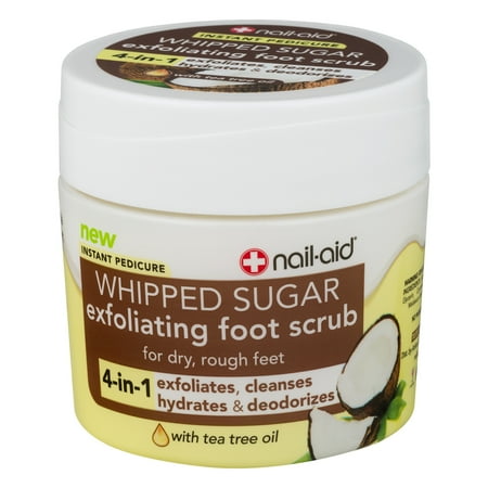 Nail-Aid Exfoliating Foot Scrub Whipped Sugar, 6.7 (Best Drugstore Foot Scrub)