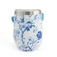 thumbnail image 2 of Hi Peach Layne, Mother's Day Gift Set, Blue Toile Wine Tumbler with Nail File, 2 of 10