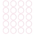 thumbnail image 3 of 20Pcs Transparent Flexible Loose Leaf Book Binder Rings Flexible Notebook Rings For Cards, Document  And Swatches Organization, 3 of 8