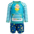 thumbnail image 2 of CoComelon JJ Toddler Boys Rash Guard and Swim Trunks Outfit Set Infant to Toddler, 2 of 5