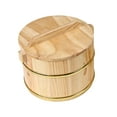 thumbnail image 2 of Abbracc Baril de Riz en Bois Cuit à la Vapeur Bol de Riz Rond pour Collations Ménagères Tofu Pudding 16cmx16cmx11cm, 2 of 9