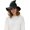 Black, variant on Hat Multicolor Knit Breathable Wide Brim Foldable Pointed Cap for Women Christmas Costume