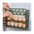 thumbnail image 4 of Egg Box Durable And Convenient Flip Egg Box Easy To Capacity Egg Holder For Refrigerator 3 Layers W Hy, 4 of 5