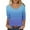 Multicolor#03, variant on 3/4 Sleeve U Neck Tops for Women Dressy Casual Boho Floral Printed Summer Graphic Tunic T-Shirts Loose Lightweight Cotton Pullover Blouse Multicolor#03 XL