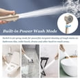 thumbnail image 4 of FEELSO High Pressure Shower Head with Handheld, Filtered 4 Spray Showerhead with Upgraded Anti-clog Nozzles for Hard Water, Easy to Install, Gold, 4 of 9