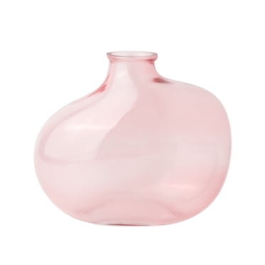 Mainstays Pink Glass Decorative Vase, 7.3"