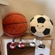 thumbnail image 5 of Lindos juguetes de peluche de fútbol de 11,8 pulgadas, almohada deportiva de peluche suave, regalo de pelota de peluche para niños, decoración de cumpleaños y Navidad (fútbol), 5 of 5