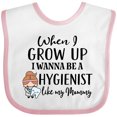 thumbnail image 3 of Inktastic Future Dental Hygienist Like Mommy Girls Baby Bib, 3 of 4