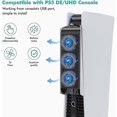 thumbnail image 2 of PS5 Cooling Fan with LED Light, Quiet Fan with 3 Fans and Controller USB Port Compatible with PS5 Digital/Disc Edition, 2 of 5