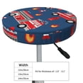 thumbnail image 4 of Daiia Fire Truck 1 Stool Covers Round,Round Bar Stool Covers Waterproof Bar Chair Covers Washable Stool Cushion Slipcover for 12-14 Inch Chair-13 inch, 4 of 7