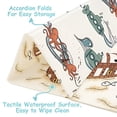 thumbnail image 5 of JumpOff Jo Large Foldable Kids Foam Play Mat, Padded Baby Floor Mat, 70 x 59 in - Octopus Treasure, 5 of 9