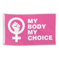 thumbnail image 3 of Lubelski Drapeau Slogan Féminisme Impression Coloré Léger Doux Résistant à la Décoloration Soutien Attitude Forme Rectangulaire Léger Flottant Drapeau Suspendu pour Jardin, 3 of 8