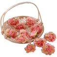 thumbnail image 1 of 200PCS Artificial Carnation Flower Heads, Fake Carnation for DIY Wedding Flower Wall Wedding Party Table Decoration Cake, Artificial Flower Head Decorations (Orange), 1 of 3