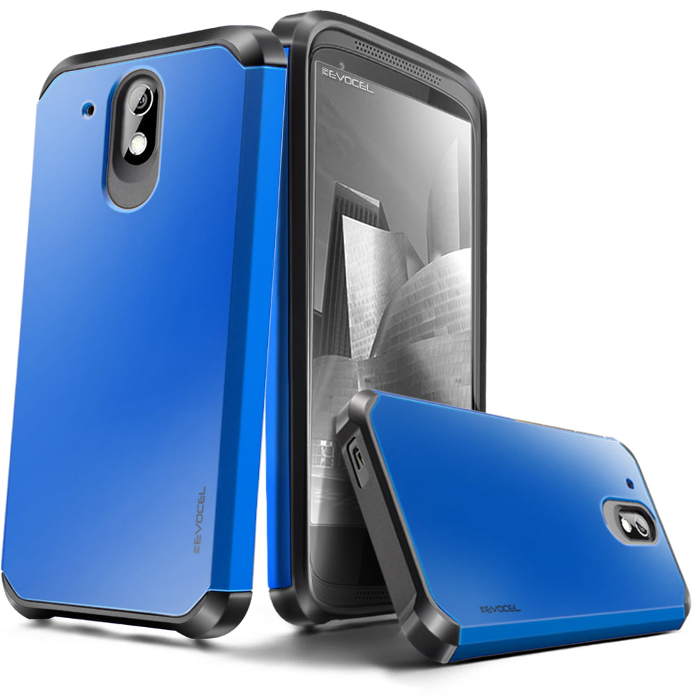 HTC Desire 526 Case, Evocel [Lightweight] [Slim Profile] [Dual Layer] [Smooth Finish] [Raised Lip] Armure Series Phone Case Desire 526, Brilliant Blue - Walmart.com