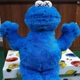 thumbnail image 4 of Blue Kaws Sesame Street Elmo Cookie Doll Kids Plush Toy, 4 of 5