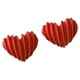thumbnail image 3 of sweethay 1 par de pendientes de corazón para mujer, Festival, boda, fecha de compromiso, tienda de trabajo, Piercing pequeño para oreja, Ropa, zapatos y accesorios Miscelánea Rojo, 3 of 6