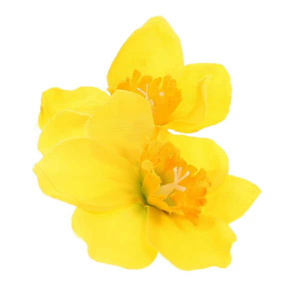 SOPOTUTU Floral Hair Clips 1Pcs Yellow Plastic Flower Hairpin For Women Hanfu Headdress Traditional Chinese Attire