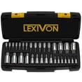 thumbnail image 1 of LEXIVON Master HEX Bit Socket Set, Premium S2 Alloy Steel | Complete 32-Piece, SAE and Metric Set | Enhanced Storage Case (LX-144), 1 of 7