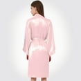 thumbnail image 2 of ASFGIMUJ Women's Wedding Party Team Bride Robe Letters Kimono Satin Pyjamas Bridesmaid Bathrobe, 2 of 4