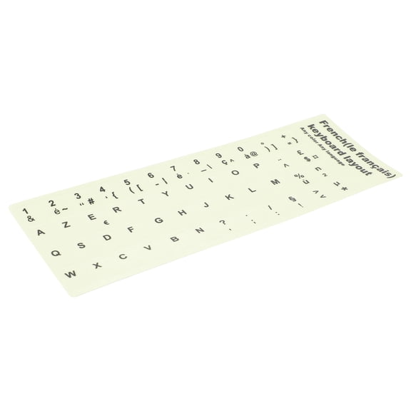 WASHWEPE 1 Sheet Universal Keyboard Stickers for and Keyboards in Dark Environment Use