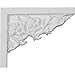 thumbnail image 3 of Ekena Millwork SB09X07FL-R 9 In. W X 7.25 In. H X .62 In. P Architectural Floral Small Stair Bracket- Right, 3 of 3