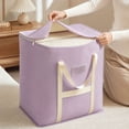 thumbnail image 5 of Large Capacity Non Woven Quilt Storage Bag 20x20x24 Inch Foldable Clothing Moving Bag Closet Organizer Bin for Bedding Blanket Style, 5 of 6