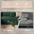 thumbnail image 4 of Liaroo 134.7" U-Shaped Modular Sectional Sofa with Chaise, Cloud Boneless Couch for Living Room, Apartment & Theater Room, No Assembly Required, 4 of 12
