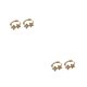 thumbnail image 3 of Minnieouse Pendientes de aro con forma de estrella que añaden un toque de brillo a la apariencia. Pendientes de plata para mujer, regalo elegante Oro 6MM 2piezas, 3 of 6