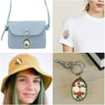 thumbnail image 3 of EIGTHTAIL 3-Pack Mini Embroidery Necklace Kit - DIY Cross Stitch Pendants with Hoops  Beads  Stamped Cloth & Instructions - Perfect Craft Kit for Adults, 3 of 7