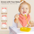 thumbnail image 4 of Muslin Baby Bibs,Soft Triangular Baby Bandana Drool Bibs for Baby Boy Girl,Solid Colors Bib for Drooling Teething, 4 of 5