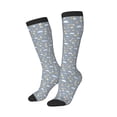thumbnail image 2 of Fotbe Sleep Rabbit print Women's Men's Novelty Crew Socks Cotton Socks Knee High Socks for Walking,Running,Nurses,Pregnancy, 2 of 9