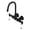 Matte Black, variant on Kingston Brass AE5T7 Aqua Vintage 3-3/8 Inch Wall Mount Tub Faucet, Brushed Brass