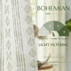 thumbnail image 4 of Cortinas Jinchan Boho para sala de estar, granja, 214 cm, 2 paneles, 4 of 9