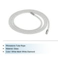 thumbnail image 3 of Unique Bargains 1.5 Yard 6 mm Rhinestone Tube Rope DIY Diamond String for Trouser Drawstring Sweaters White Mesh White Diamond, 3 of 5
