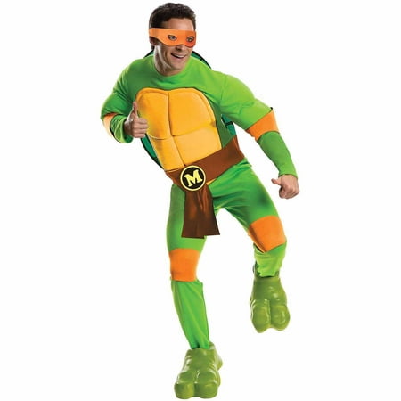 Teenage Mutant Ninja Turtles Deluxe Michelangelo Adult Halloween Costume